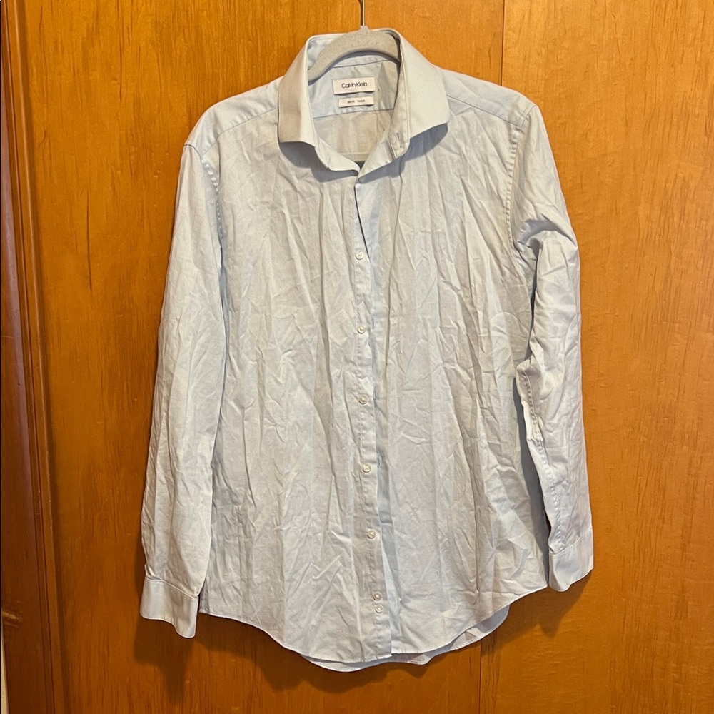 Calvin Klein Men's Sky Blue Dress Shirt